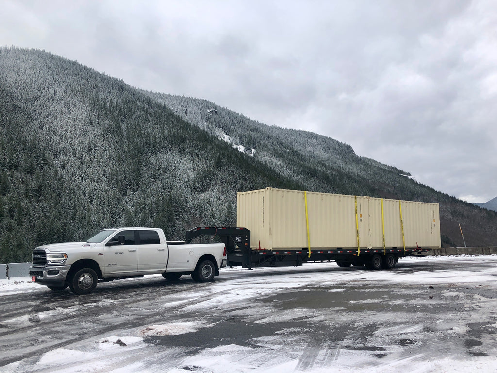 Cascade Vaults Truck with 40' Tilt Bed Trailer
