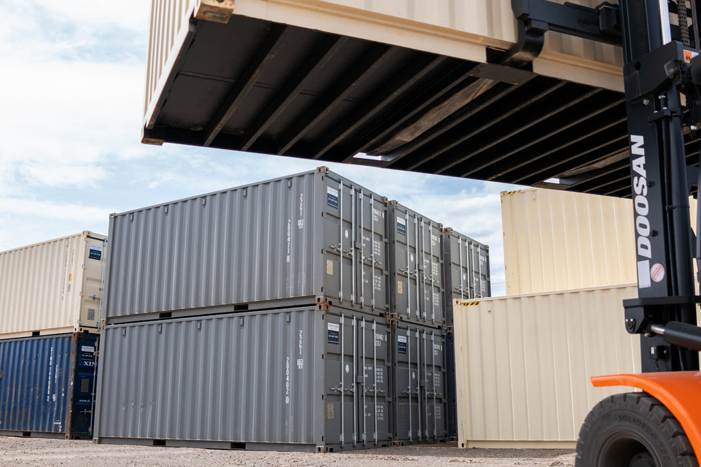 Cascade Vaults - Forklift and Containers