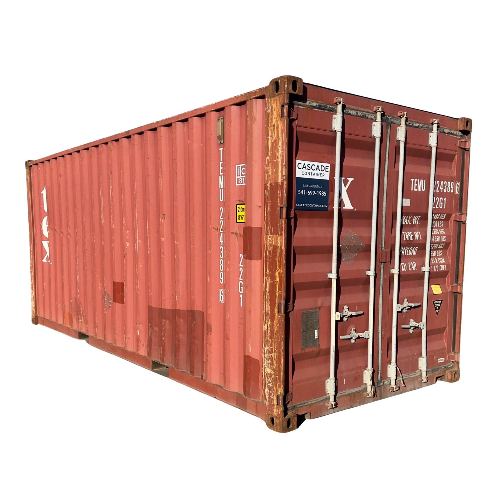 20' Standard Cargo Worthy Shipping Container