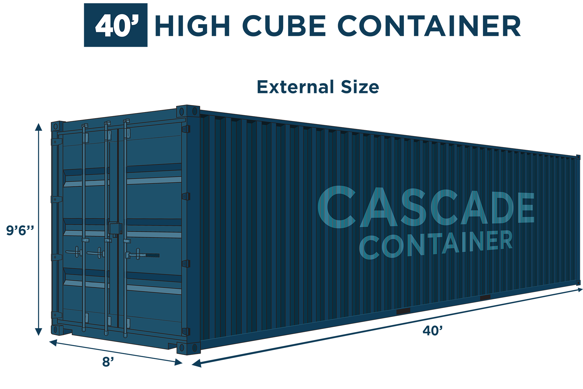 40' HC "As Is" Shipping Container