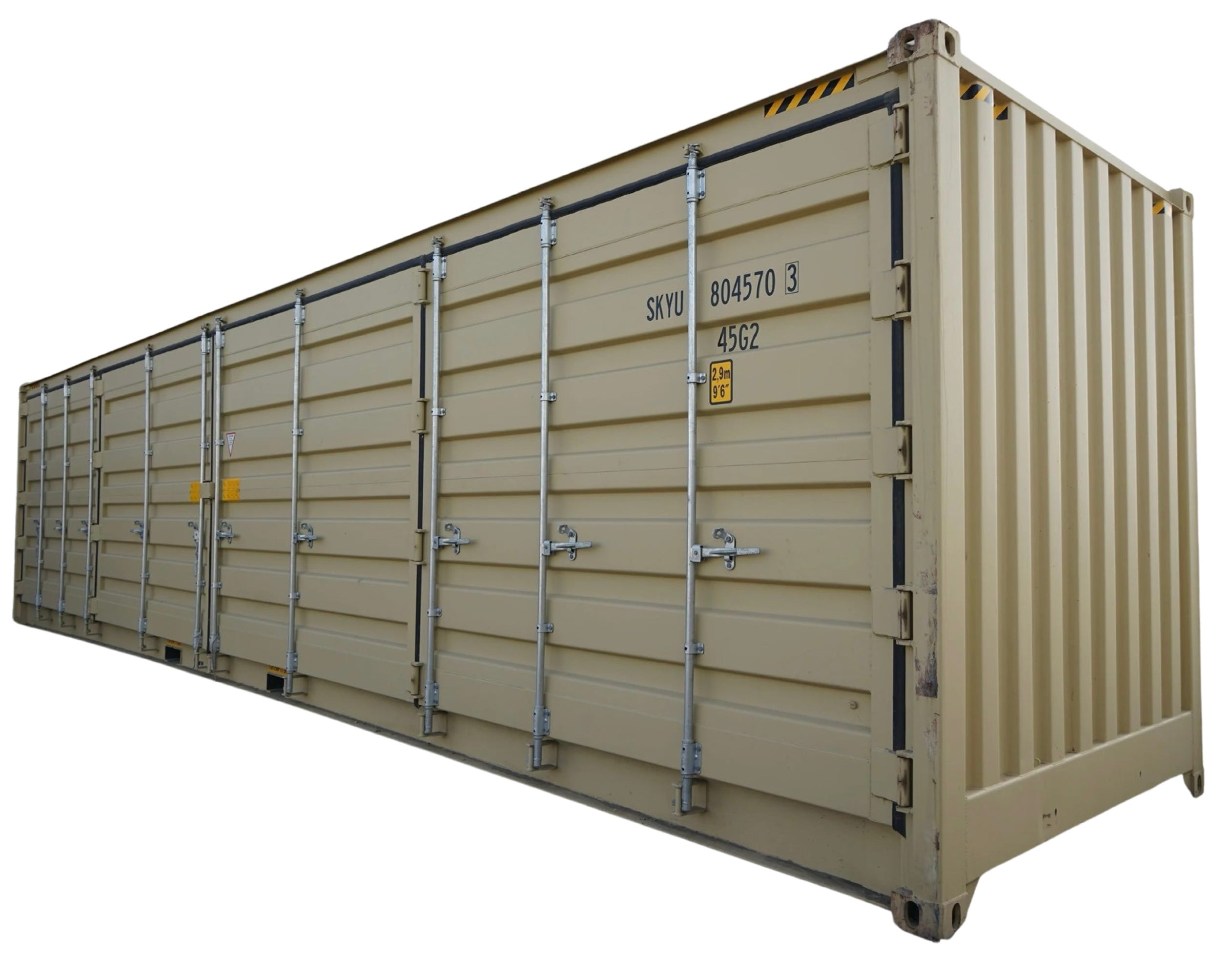 40' High Cube Open Side One Trip Shipping Container