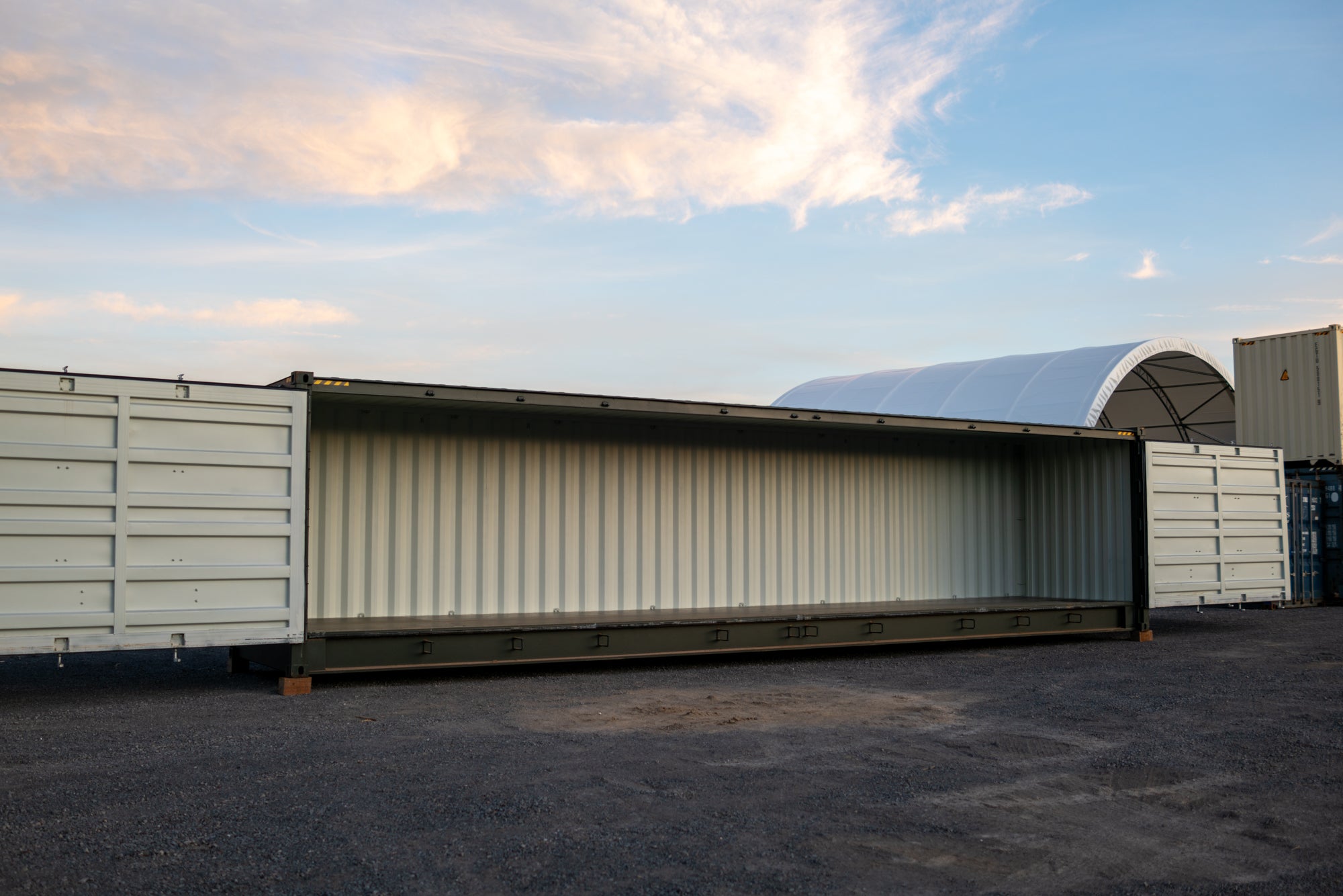 40' High Cube Open Side One Trip Shipping Container — photo 3