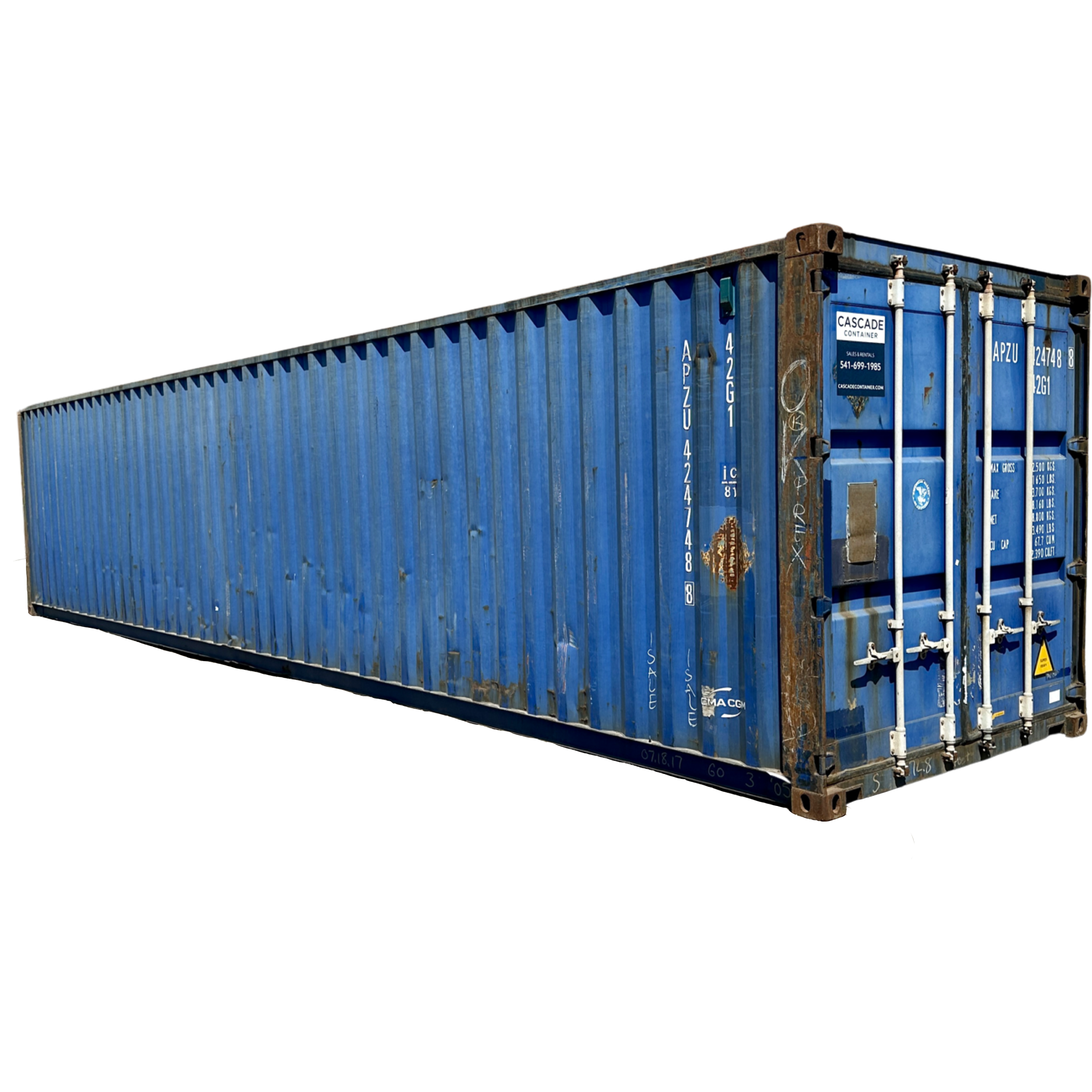 40' Standard Height Wind and Weather Tight Shipping Container